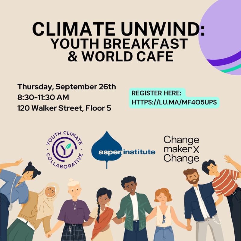 Cover Image for Climate Unwind: Youth Breakfast & World Cafe