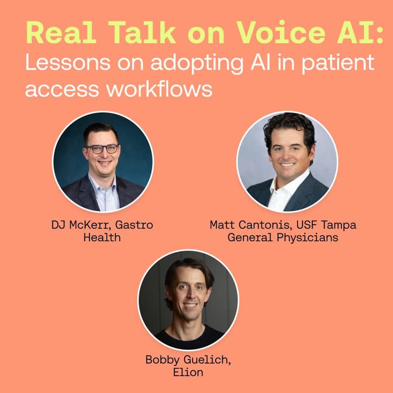 Cover Image for Real Talk on Voice AI: Lessons on adopting AI in patient access workflows