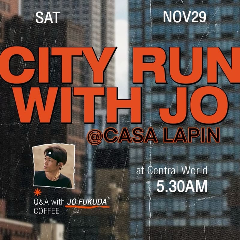 Cover Image for CITY RUN WITH JO @Casa Lapin CTW