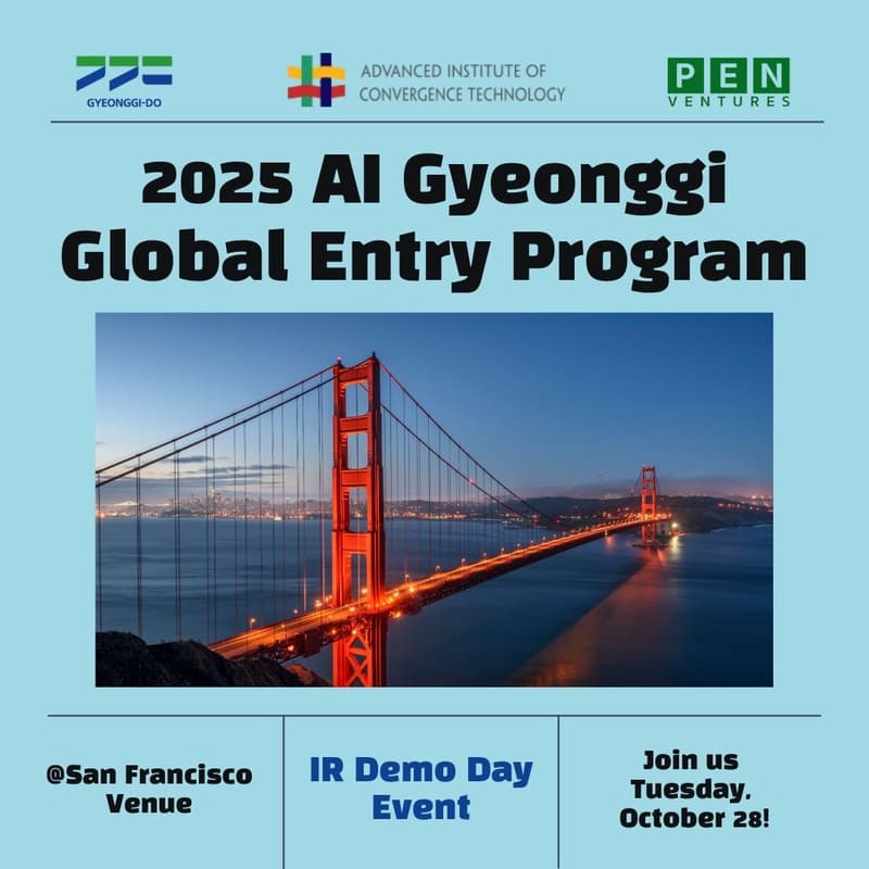 Cover Image for 2025 AI Gyeonggi Global Entry Program IR Demo Day @ San Francisco