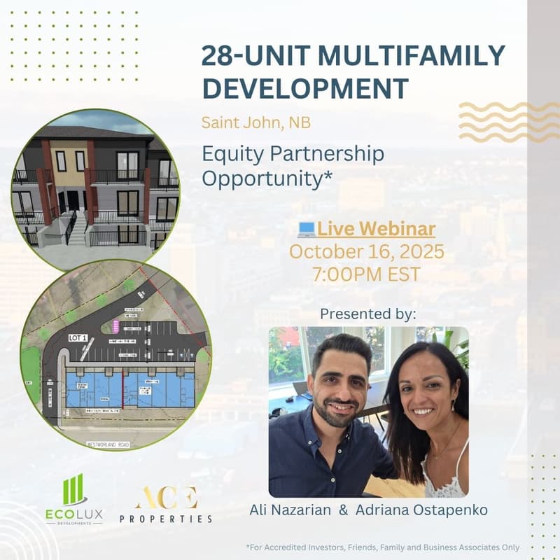 Cover Image for Investing in the Next Wave of Growth: 28-Unit Rental Development in Saint John, NB