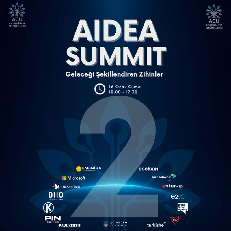 Cover Image for AIDEA SUMMIT 2 - Geleceği Şekillendiren Zihinler