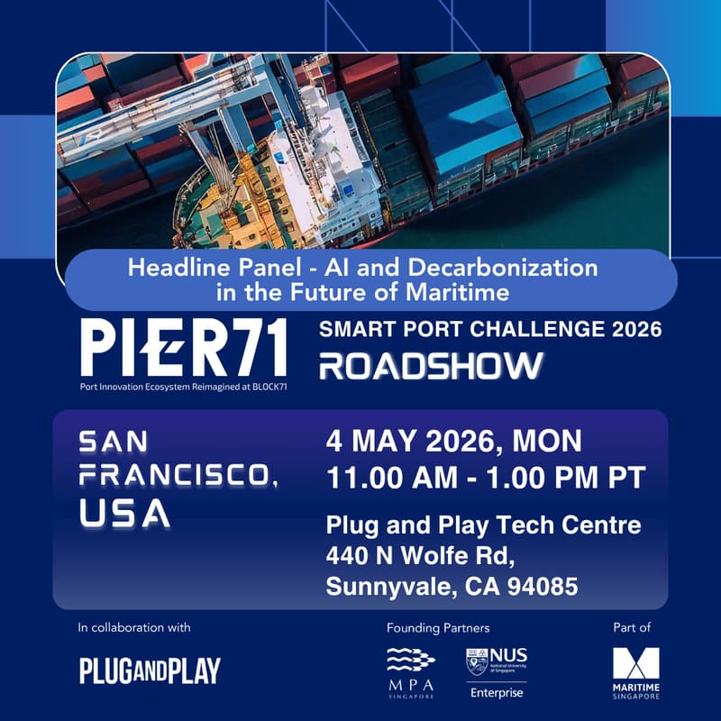 Cover Image for AI and Decarbonization in the Future of Maritime: PIER71 Roadshow - Silicon Valley