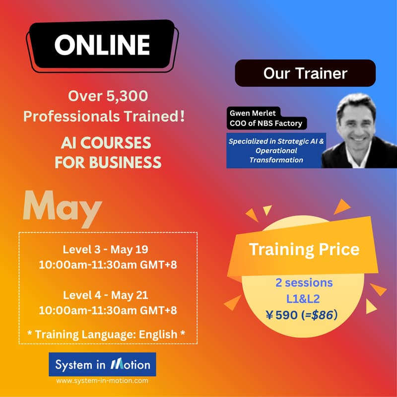 Cover Image for Online Training(EN): AI Mastery（L3&L4）  - May 19&21 (CNY Payment)