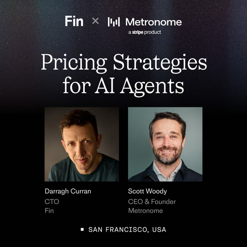 Cover Image for Fin x Metronome: Pricing Strategies for AI Agents