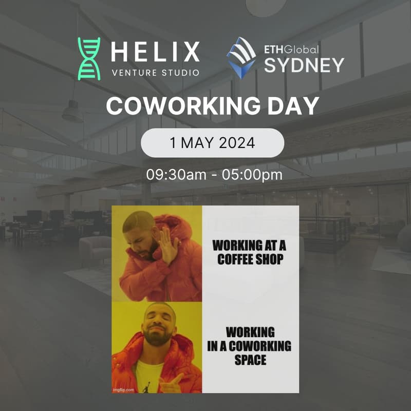 Cover Image for ETHGlobal Sydney x Helix coworking day | 1st May