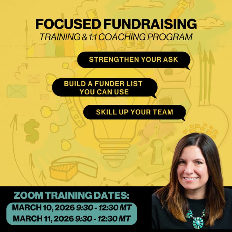 Cover Image for Focused Fundraising: Training & Coaching Program
