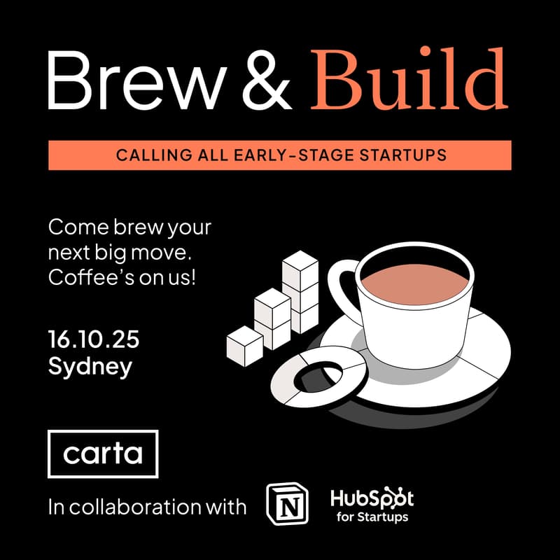 Cover Image for Brew & Build Sydney: Carta x Notion x HubSpot