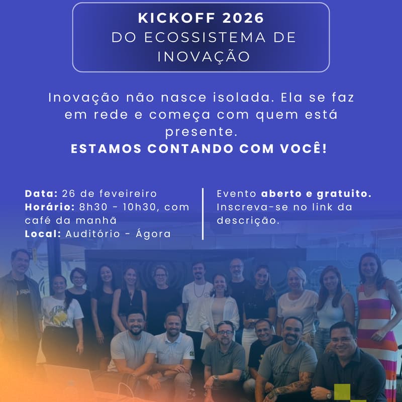 Cover Image for Kickoff 2026 do Ecossistema de Inovação de Joinville