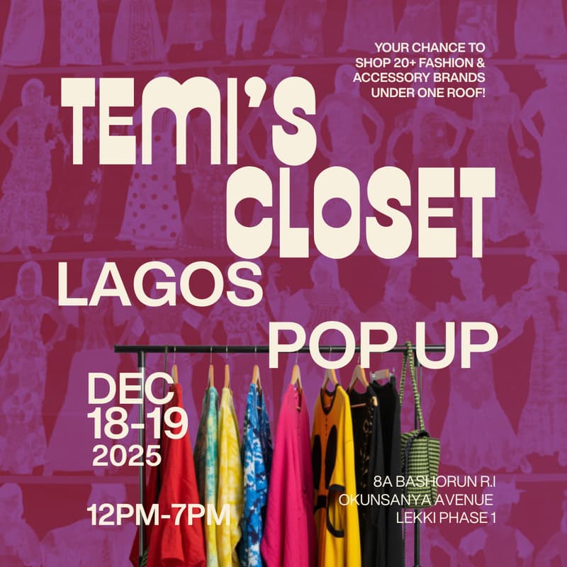 Cover Image for Temi's Closet Lagos Pop-Up