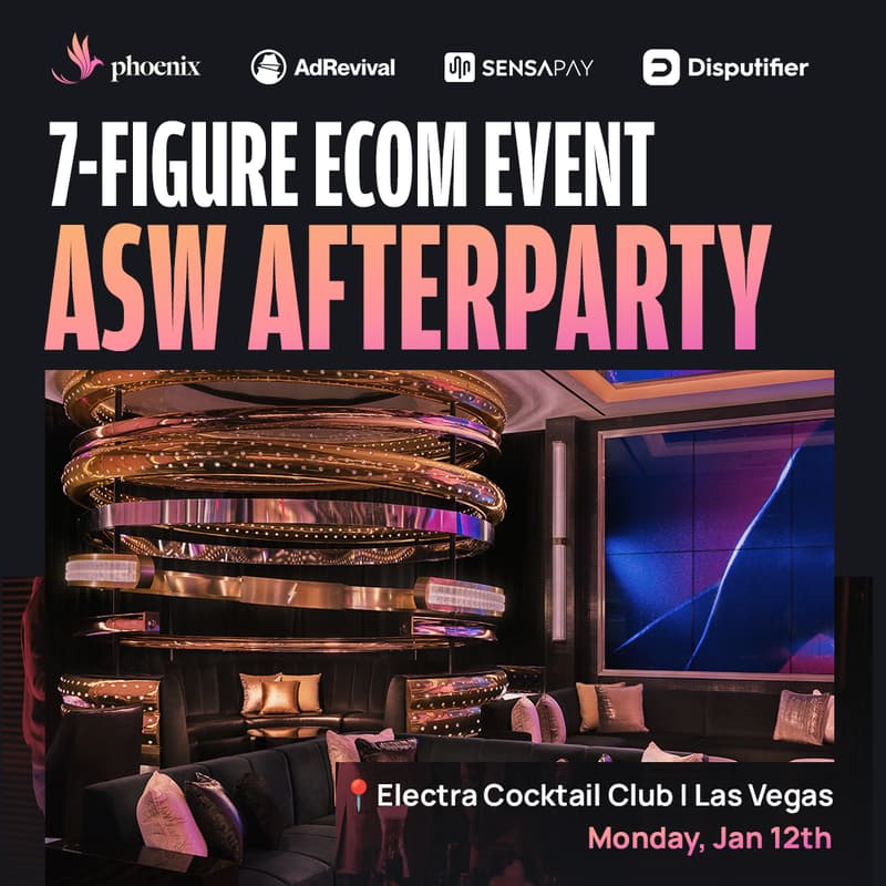 Cover Image for 7-Figure Ecom Event | ASW Afterparty | Jan 12