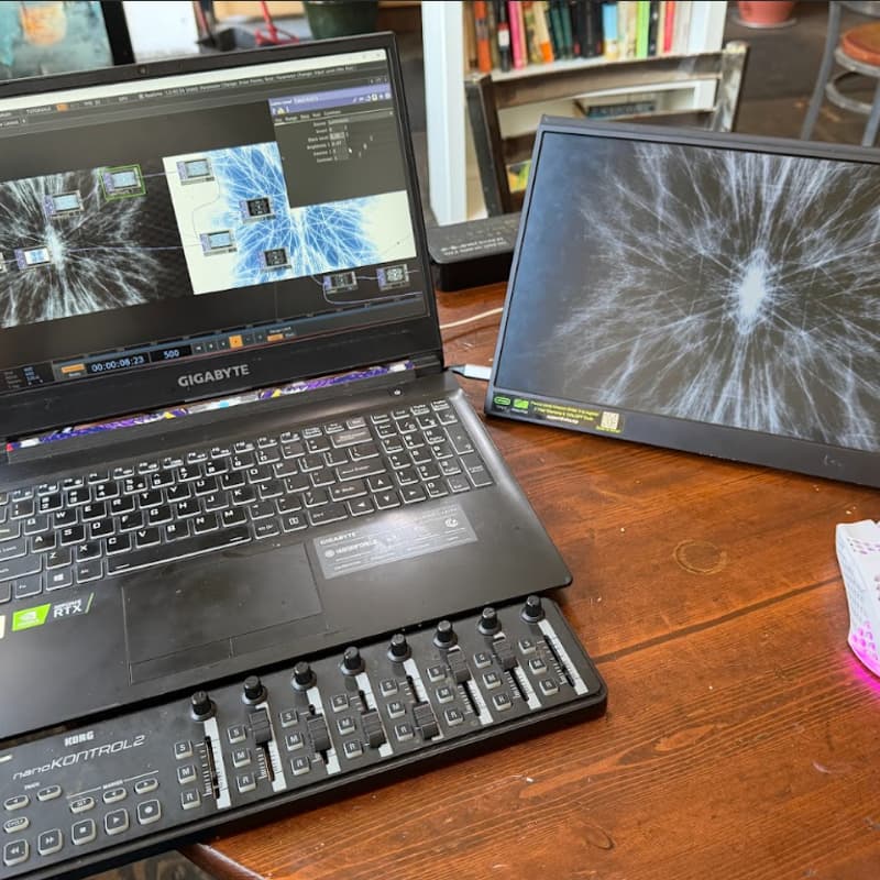 Cover Image for A chill studio hang for creative coders and artists working with tech in their art.