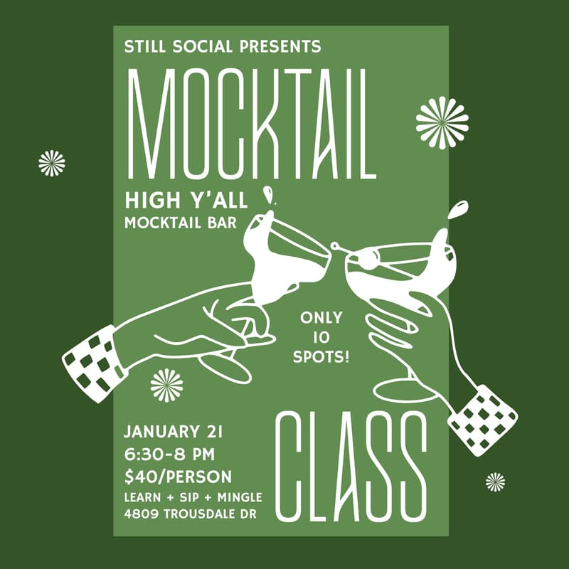 Cover Image for High Y'all Mocktail Class