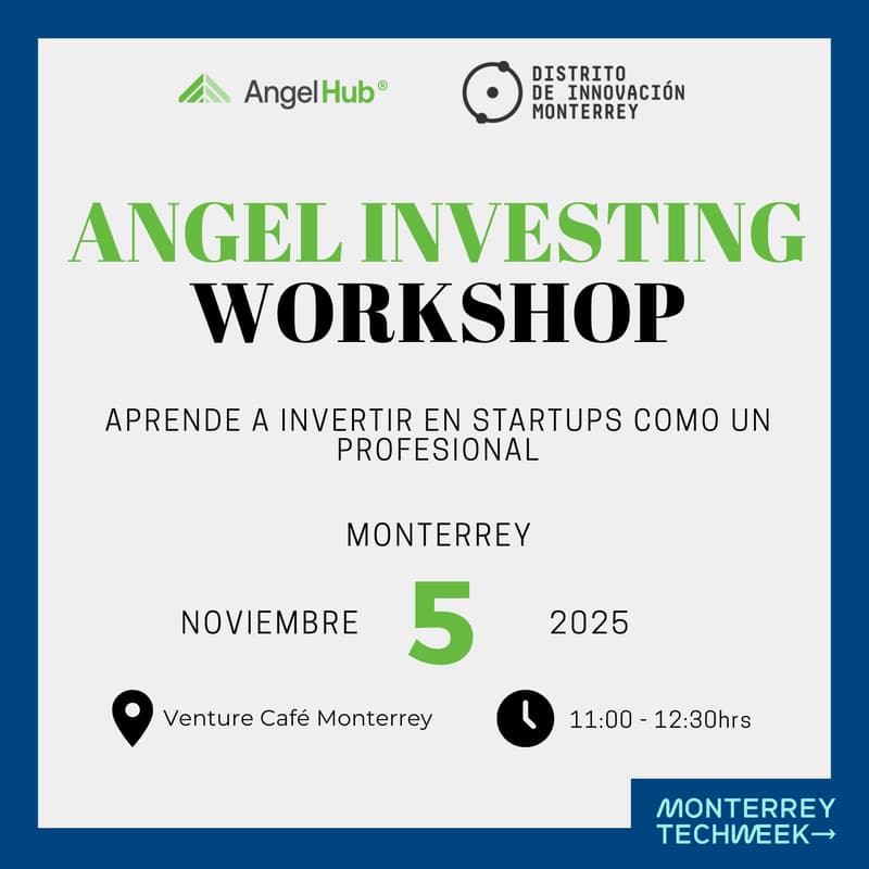 Cover Image for Angel Investing Workshop: Aprende a invertir en startups como un profesional