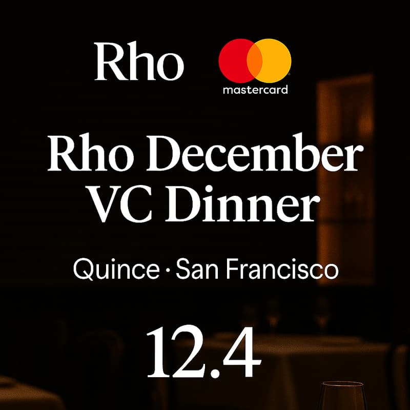 Cover Image for Rho December VC Dinner