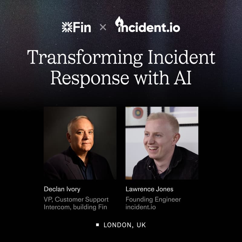 Cover Image for Fin x incident.io: Transforming Incident Response with AI