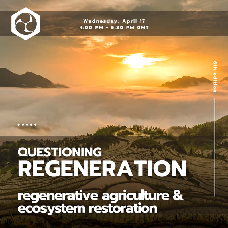 Cover Image for Questioning Regeneration series - Regenerative Agriculture