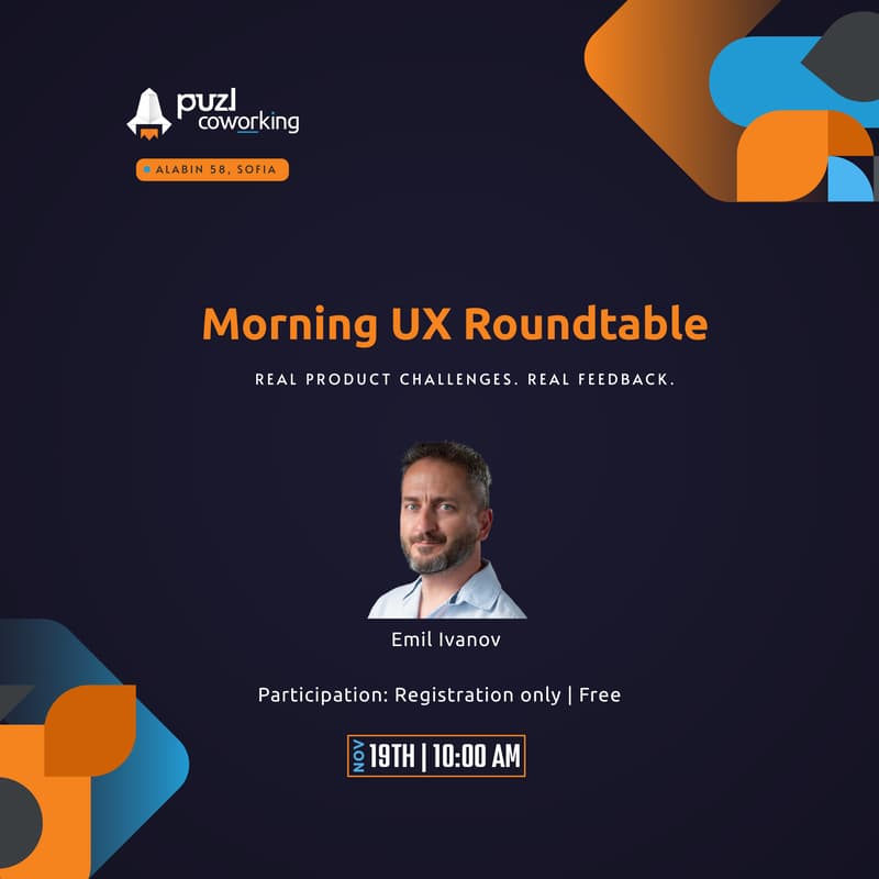 Cover Image for Morning UX Roundtable at Puzl – Alabin 58
