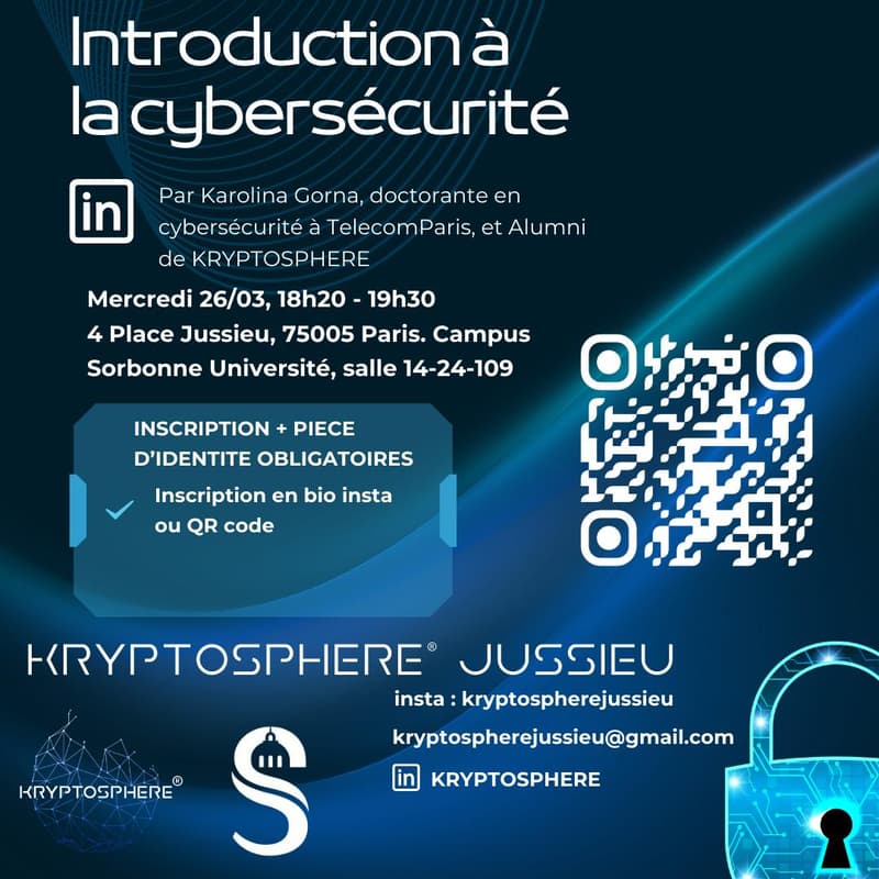 Cover Image for Conférence Cybersécurité Kryptosphere