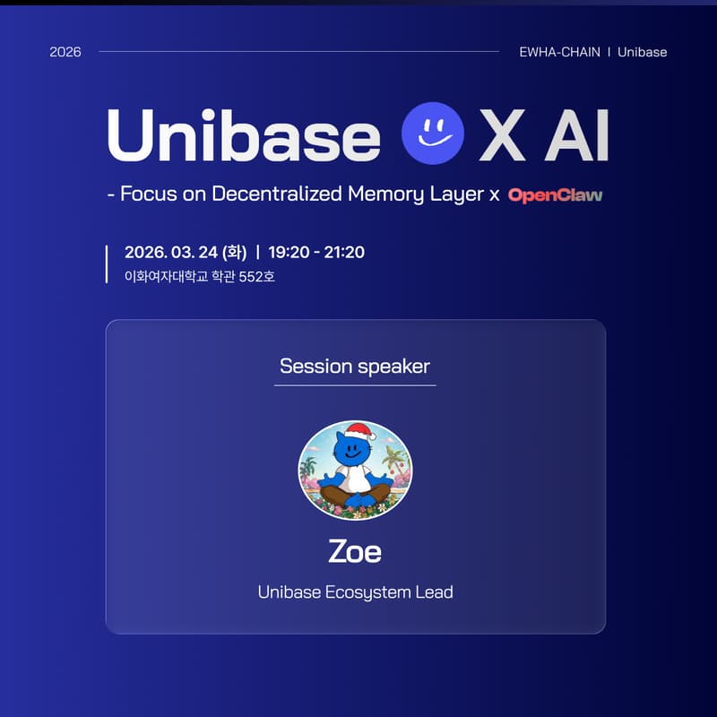 Cover Image for 🔵 Unibase X AI - Focus on Decentralized Memory Layer x Openclaw