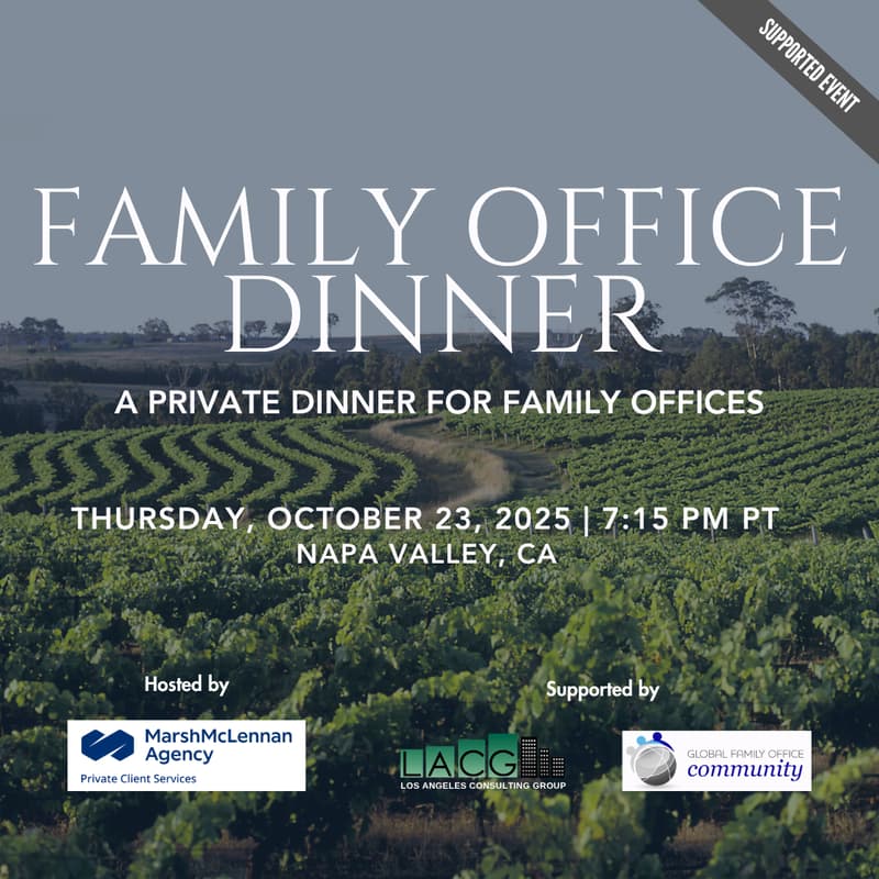 Cover Image for October 23: Private Family Office Dinner