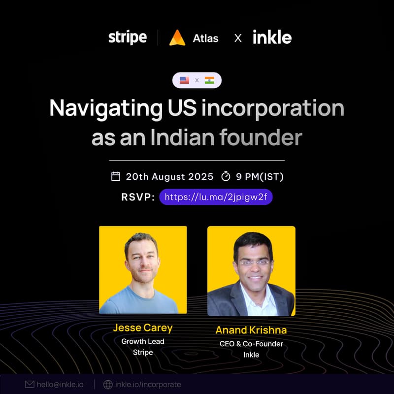 Cover Image for Stripe Atlas Relaunch with Inkle for Indian Founders