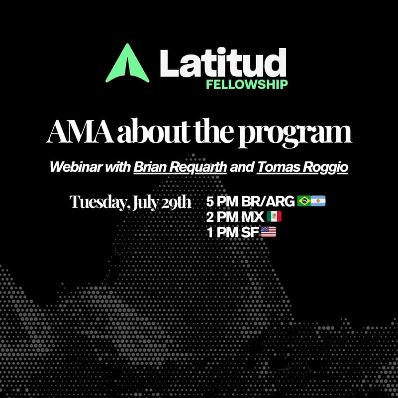 Cover Image for Why Join The Latitud SF Fellowship - AMA with Brian and Tomi (Partners @ Latitud)