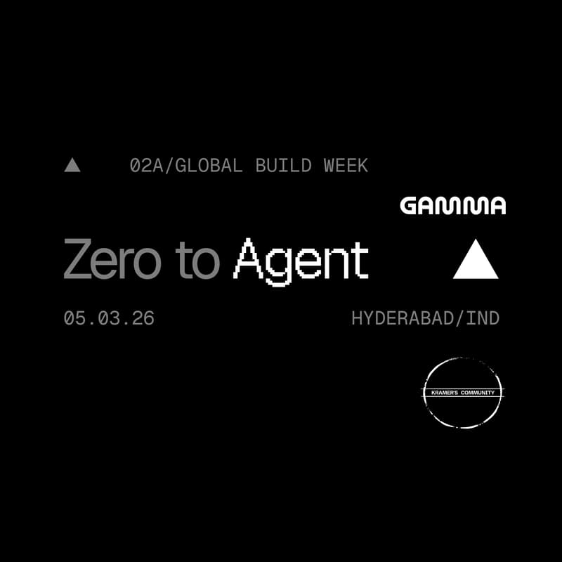 Cover Image for Zero to Agent: Hyderabad (Vercel x Gamma x Kramer's Community)