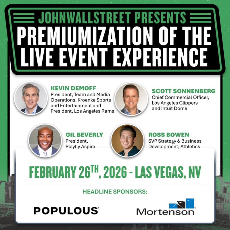 Cover Image for JohnWallStreet Presents: Premiumization of The Live Event Experience