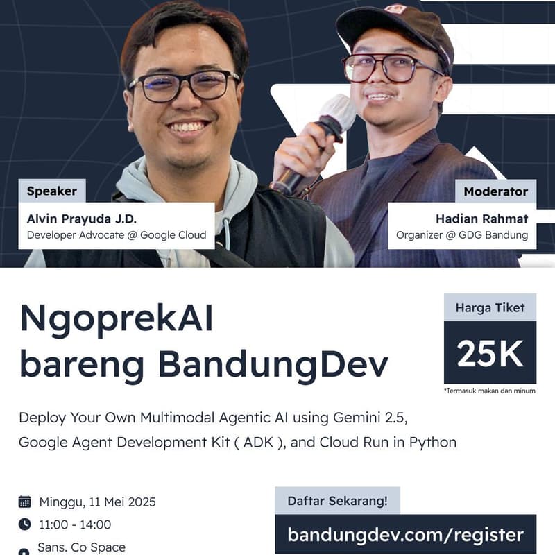 Gambar Sampul untuk Ngoprek AI bareng BandungDev