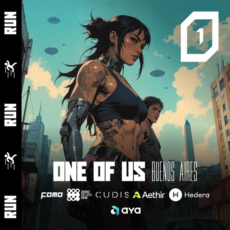 Cover Image for ONE OF US Run & Coffee // Aya, Cudis, 071Labs, Hedera, Aethir & FOMO Magazine