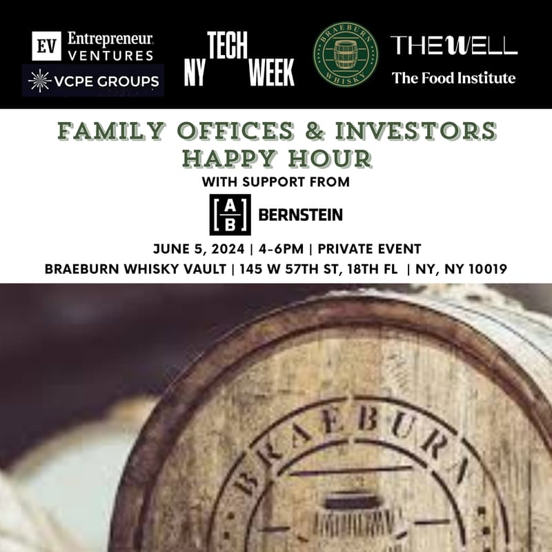 Cover Image for FAMILY OFFICES & INVESTORS WHISKY WEDNESDAY JUNE 5 🌟 NY #TECHWEEK ✨️ 