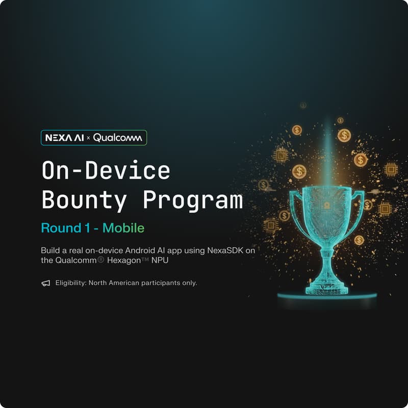 Cover Image for Nexa × Qualcomm On-Device Bounty Program — Round 1: Mobile