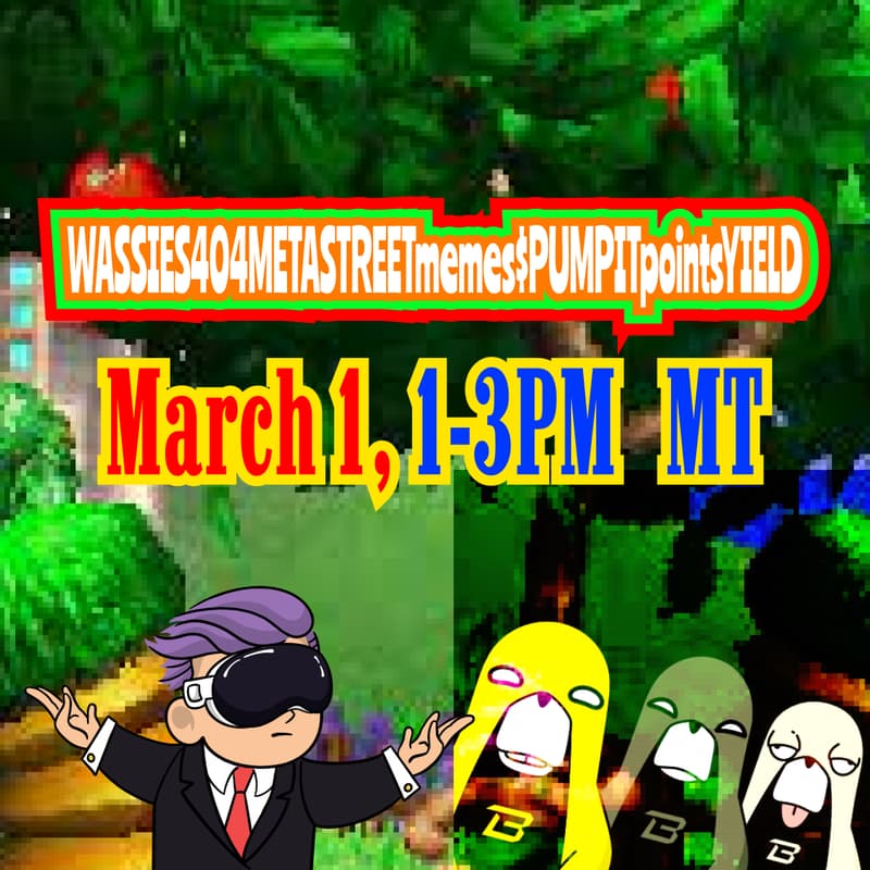 Cover Image for BRUNCH: WASSIES404METASTREETmemes$PUMPITpointsYIELD