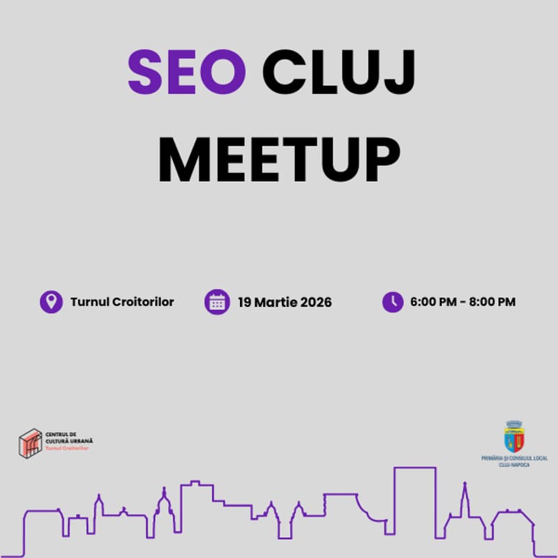 Cover Image for #8 SEO Cluj Meetup - How (not) to use AI in Content & Communication