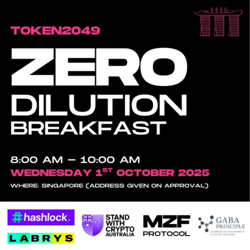 Cover Image for TOKEN2049 - ZERO DILUTION BREAKFAST