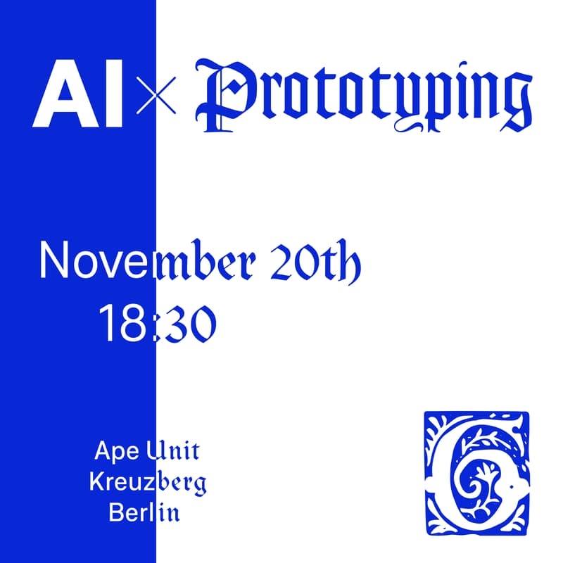 Cover Image for AI x Prototyping - Create Your AI Project in 30 Minutes (Workshop)