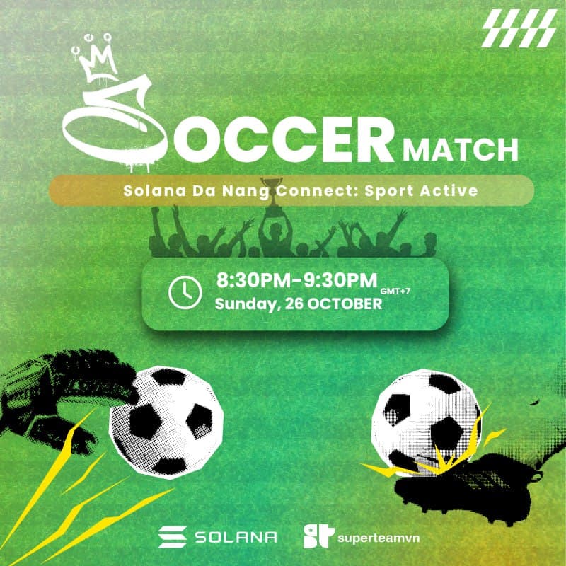 Cover Image for Solana Danang Connection : Soccer Match 7:30pm 31/10