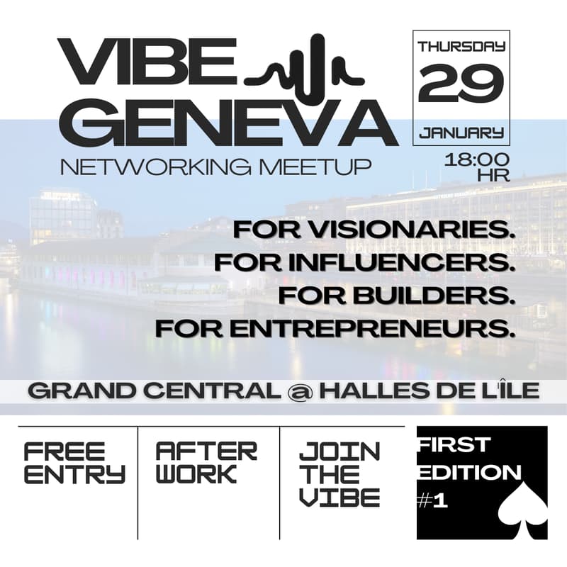 Cover Image for VIBE Geneva - First Edition Networking Meetup