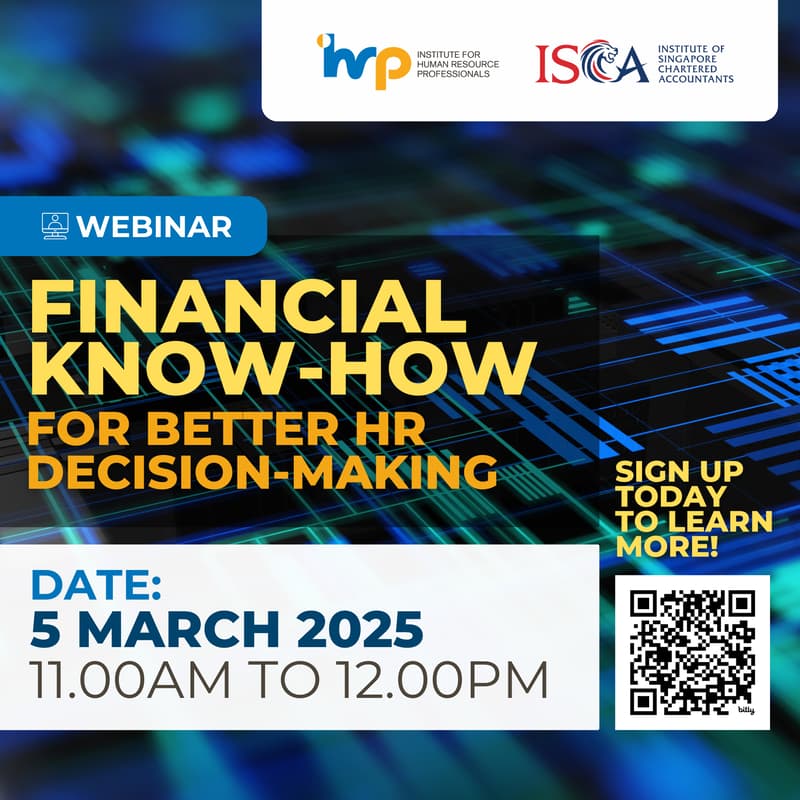 Cover Image for IHRP x ISCA Webinar: Financial Know-how For Better HR Decision Making