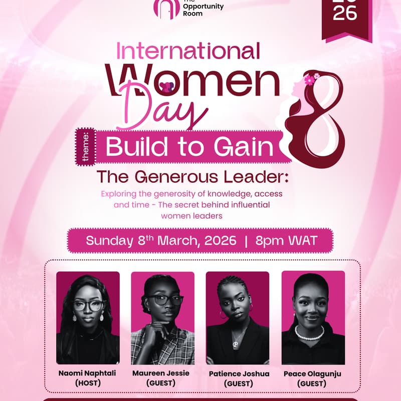 Cover Image for International Women Day with The Opportunity Room