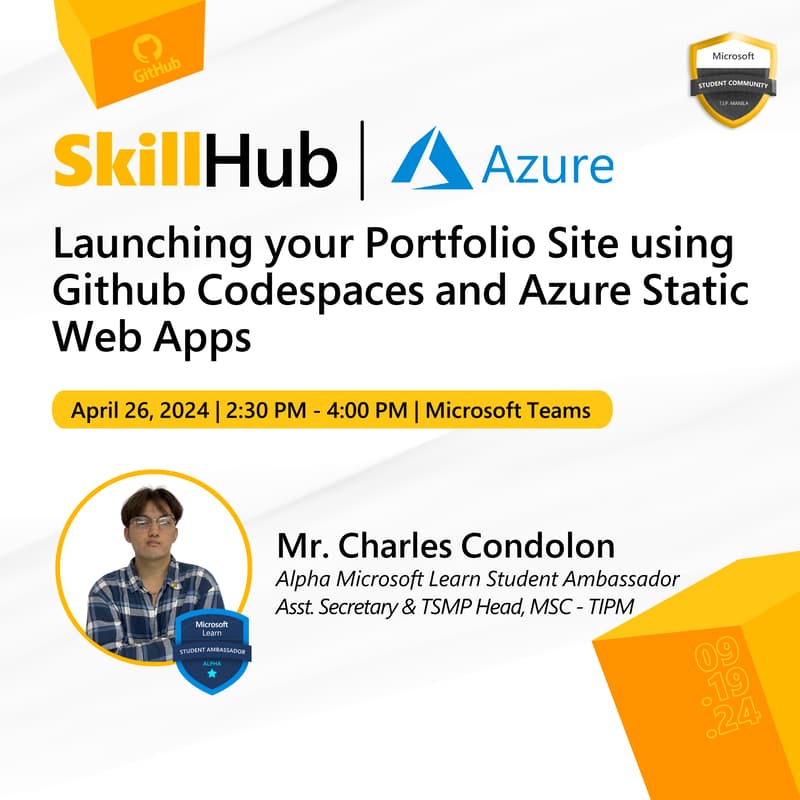 SkillHub S3, Episode 2: Launching your Portfolio Site using Github ...