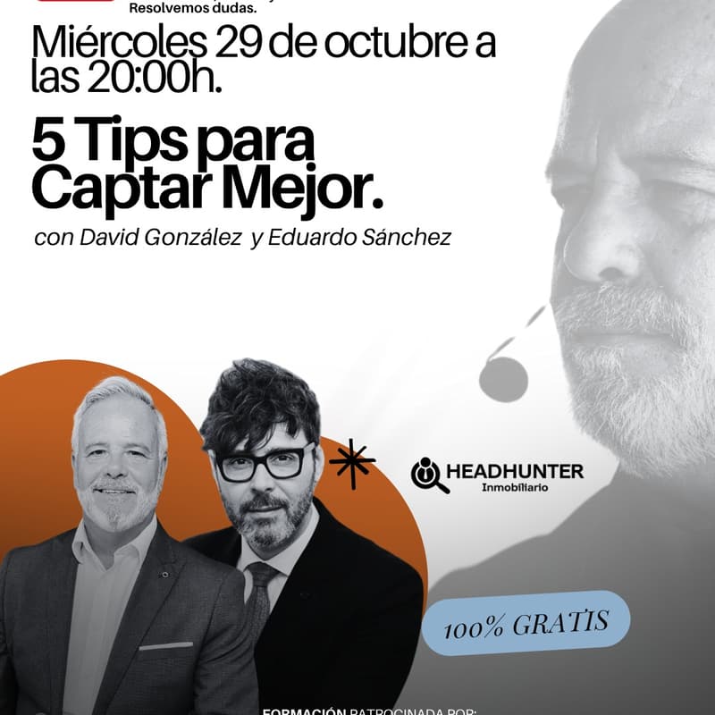 Cover Image for 5 Tips para captar mejor - con DAVID GONZÁLEZ