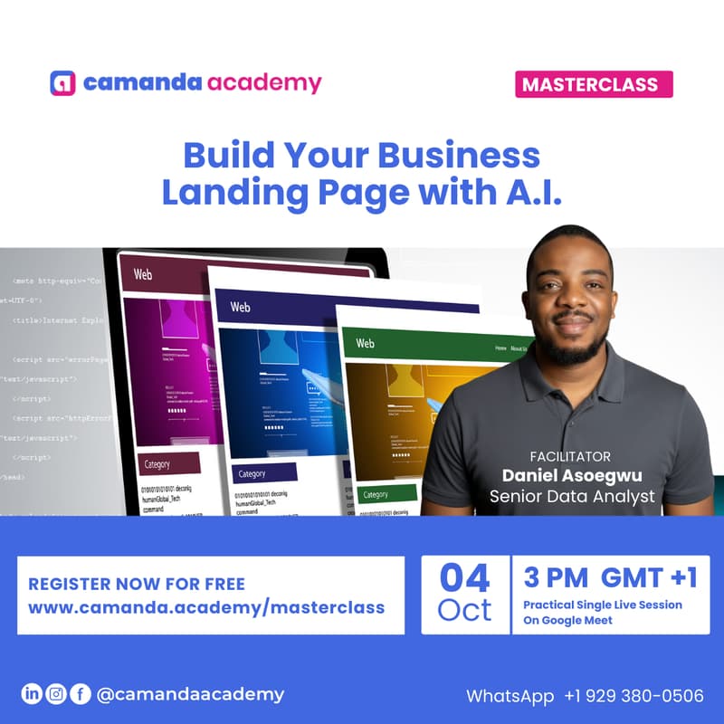 Cover Image for Build Your Business Landing Page With A.I.