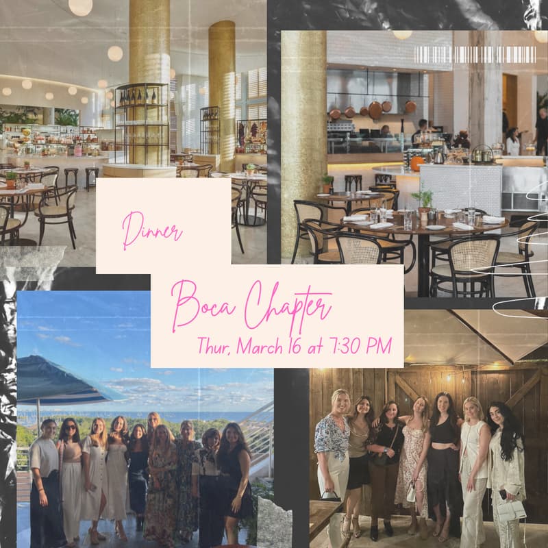 Cover Image for Boca Chapter: Elegant Dinner With The Girls [What's truly  bringing you joy right now]
