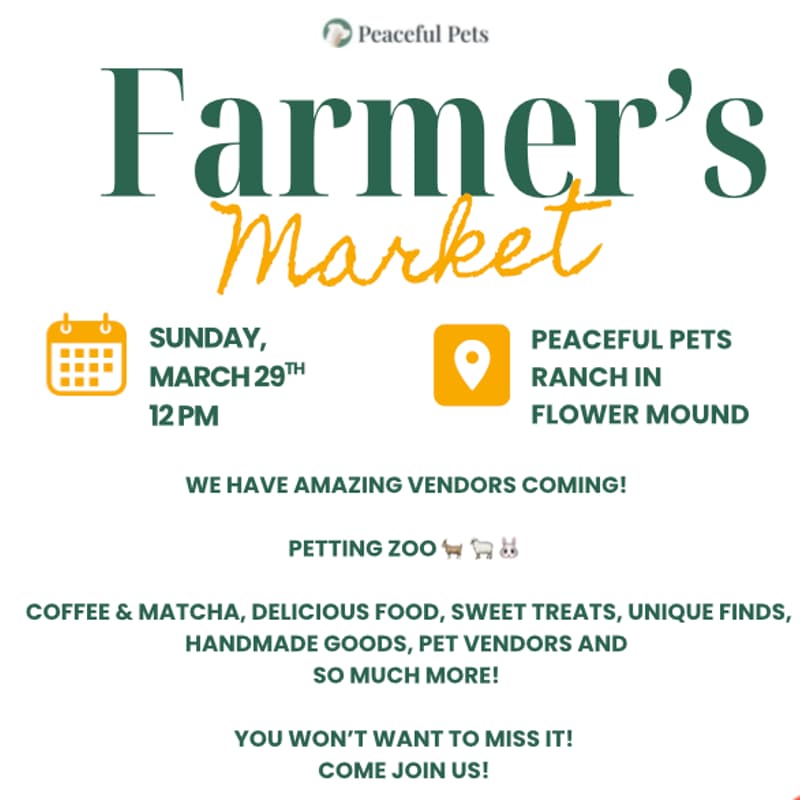 Cover Image for Peaceful Pets Farmer's Market 🌿🥕🍓🌽🧺