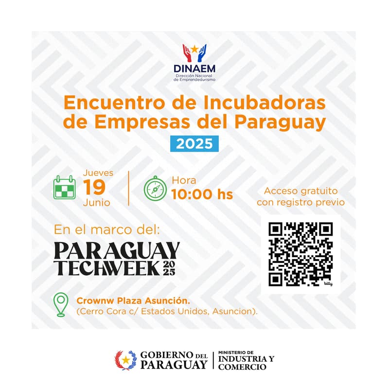 Cover Image for Encuentro de Incubadoras de Empresas del Paraguay | MIC + DINAEM