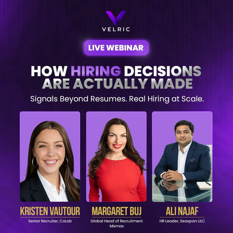 Cover Image for How Hiring Decisions Are Actually Made - Velric Live Webinar