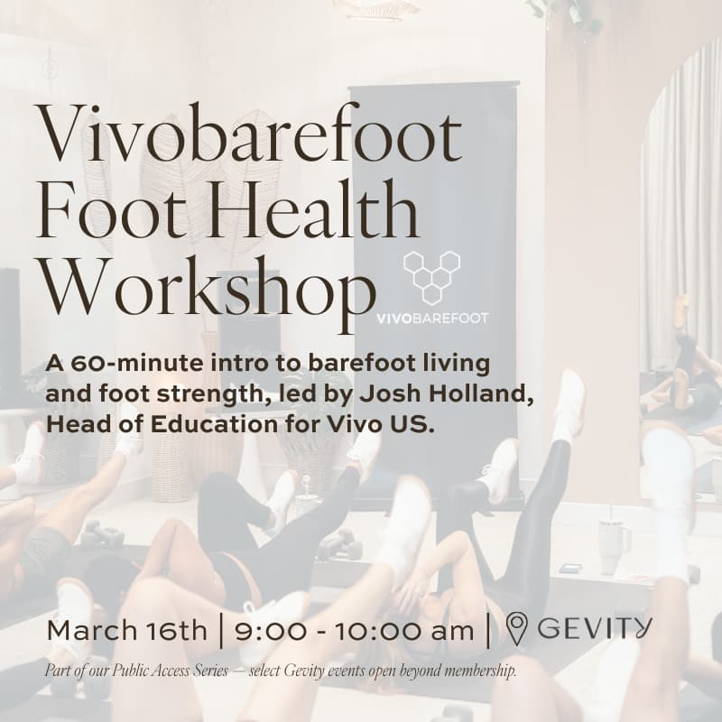 Cover Image for Gevity x Vivobarefoot Foot Health Workshop
