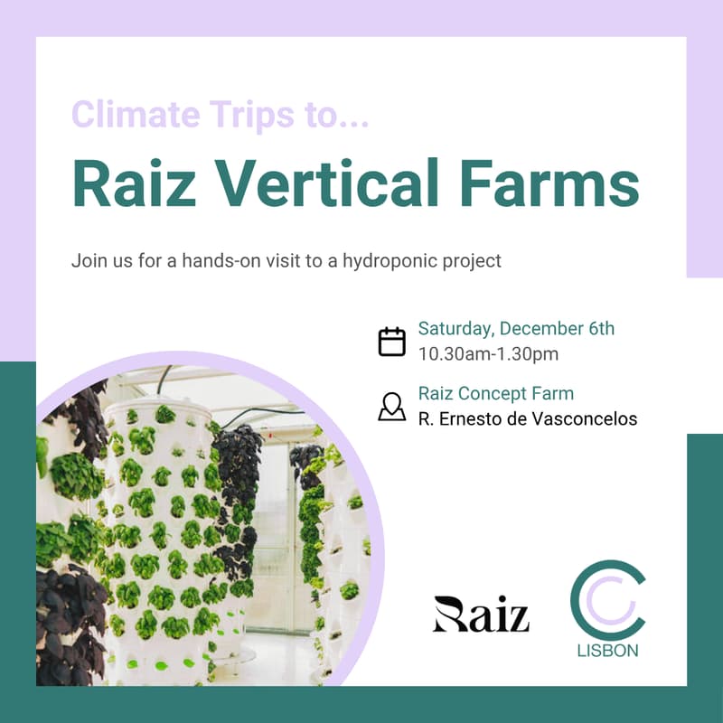 Cover Image for Climate Trips to...Raiz Vertical Farms